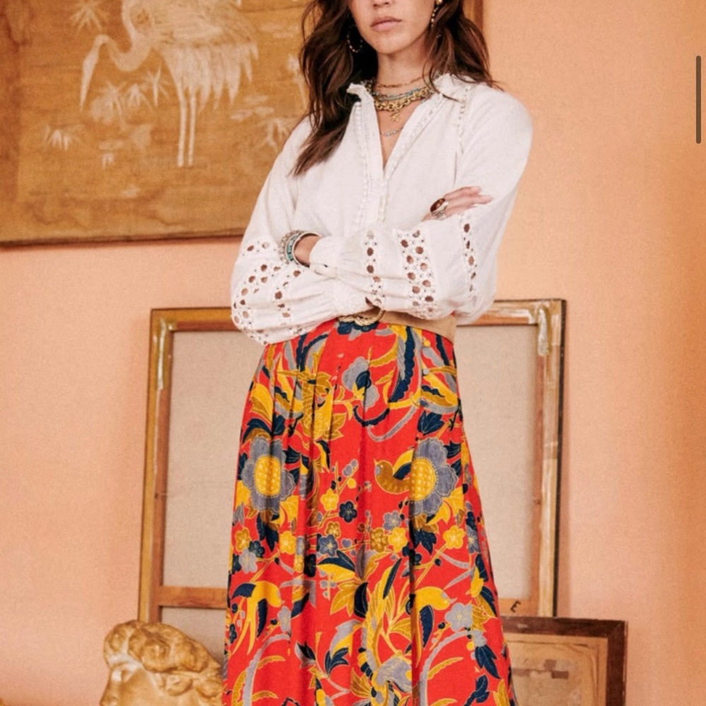 Vibrant Floral Skirt